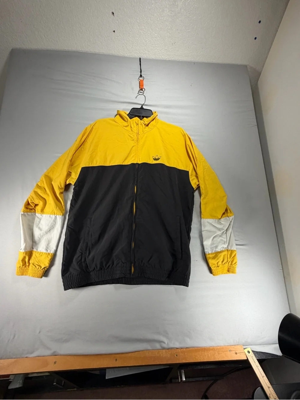 Adidas Originals Blocked Warm Up Track Jacket Black Bold Gold DV3118 Medium M